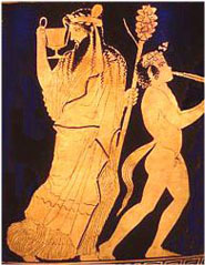Dionysos the god of wine