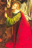 Mary Magdalene at the foot of the cross