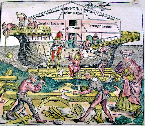 Noah's Ark from The Nuremberg Chronicle by Hartmann Schedel (1440-1514)