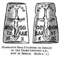 Orpheus-Bacchus Amulet in Berlin, from W.K.C. Guthrie, page 265