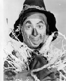 Ray Bolger as the Scarecrow in The Wizard of Oz