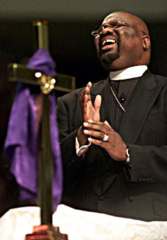 Bishop T.D. Jakes, pastor of The Potters House, an African-American nondenominational megachurch in Dallas, Texas